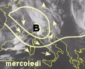 goccia fredda a ridosso delle Alpi